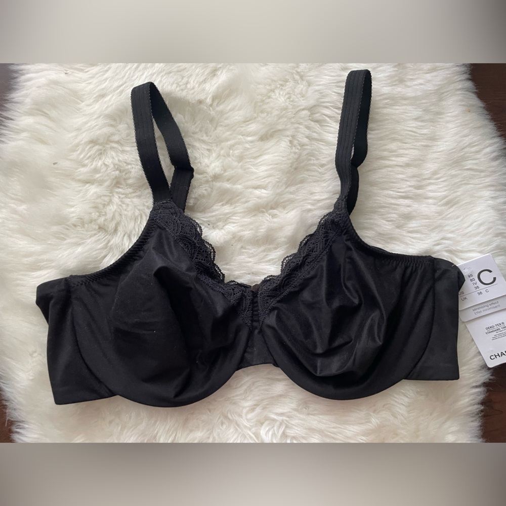 New! Chantelle Black Full Coverage Underwire Bra